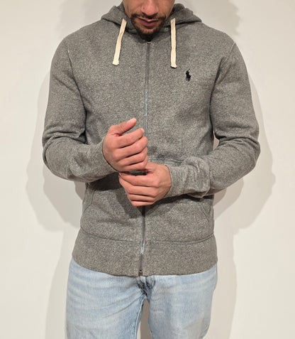 Veste en coton gris mélangé - S
