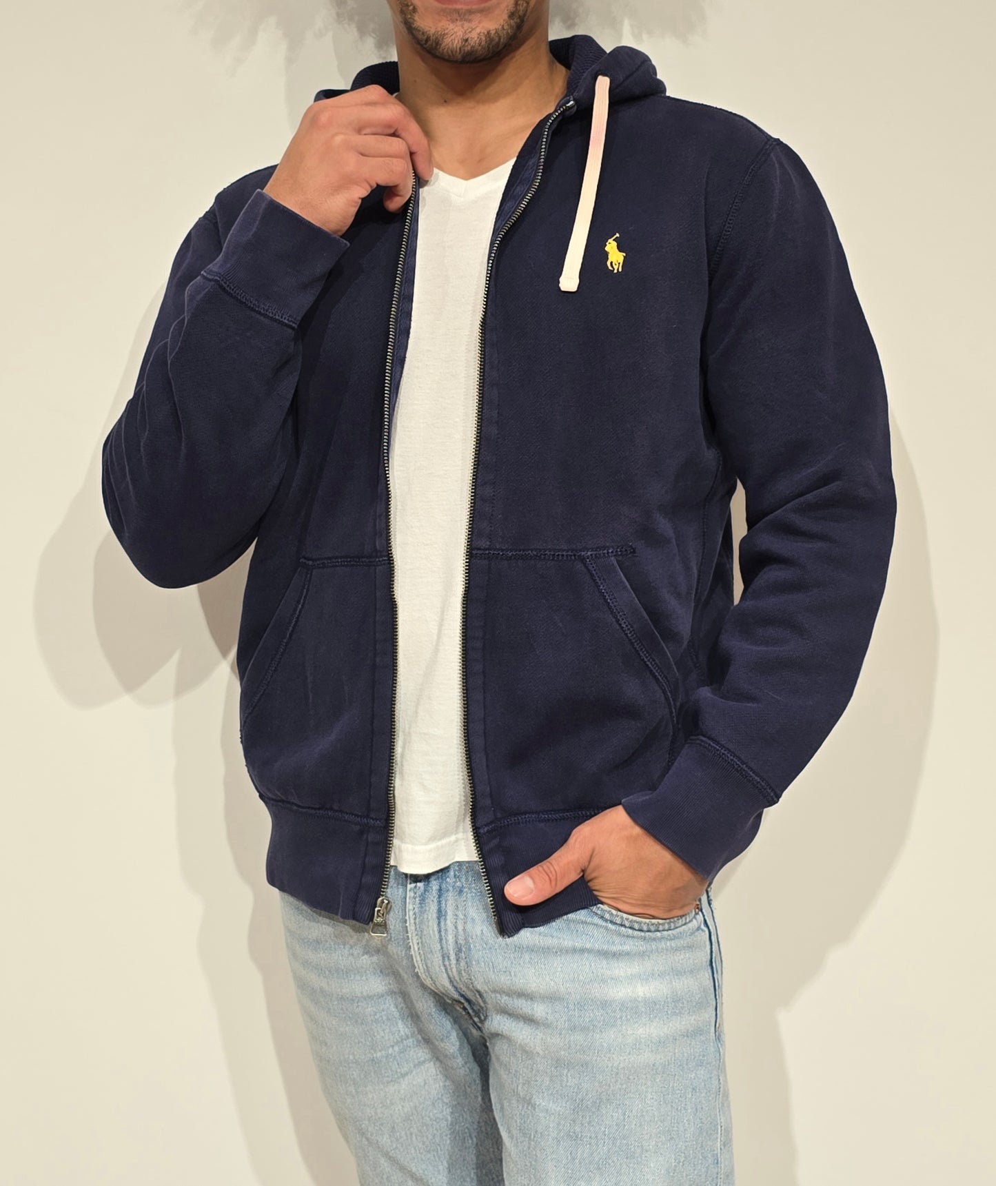 Veste en coton marine - S