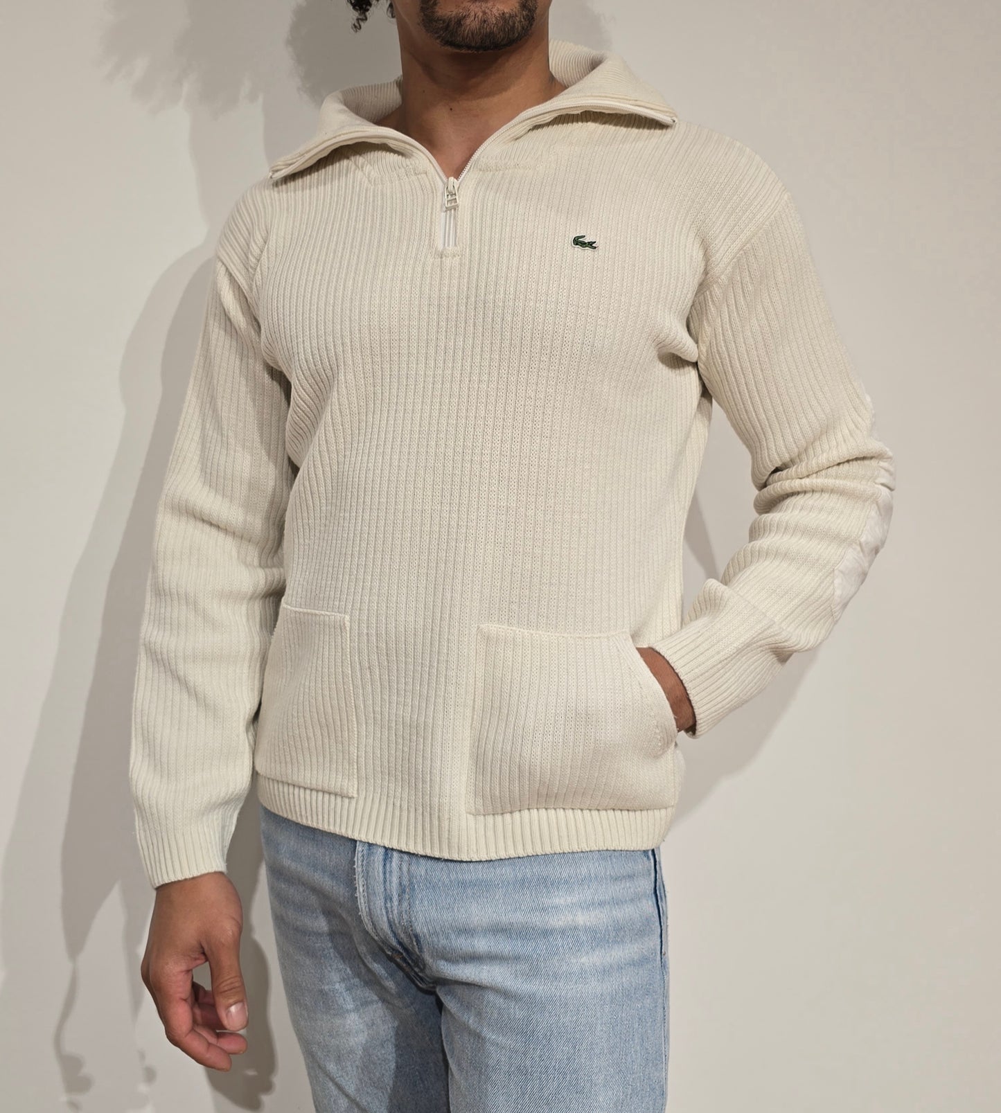 Pull camionneur blanc vintage des années 90' - S