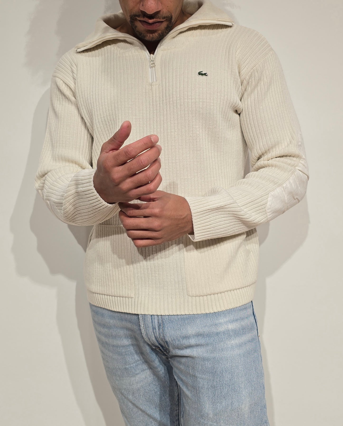 Pull camionneur blanc vintage des années 90' - S