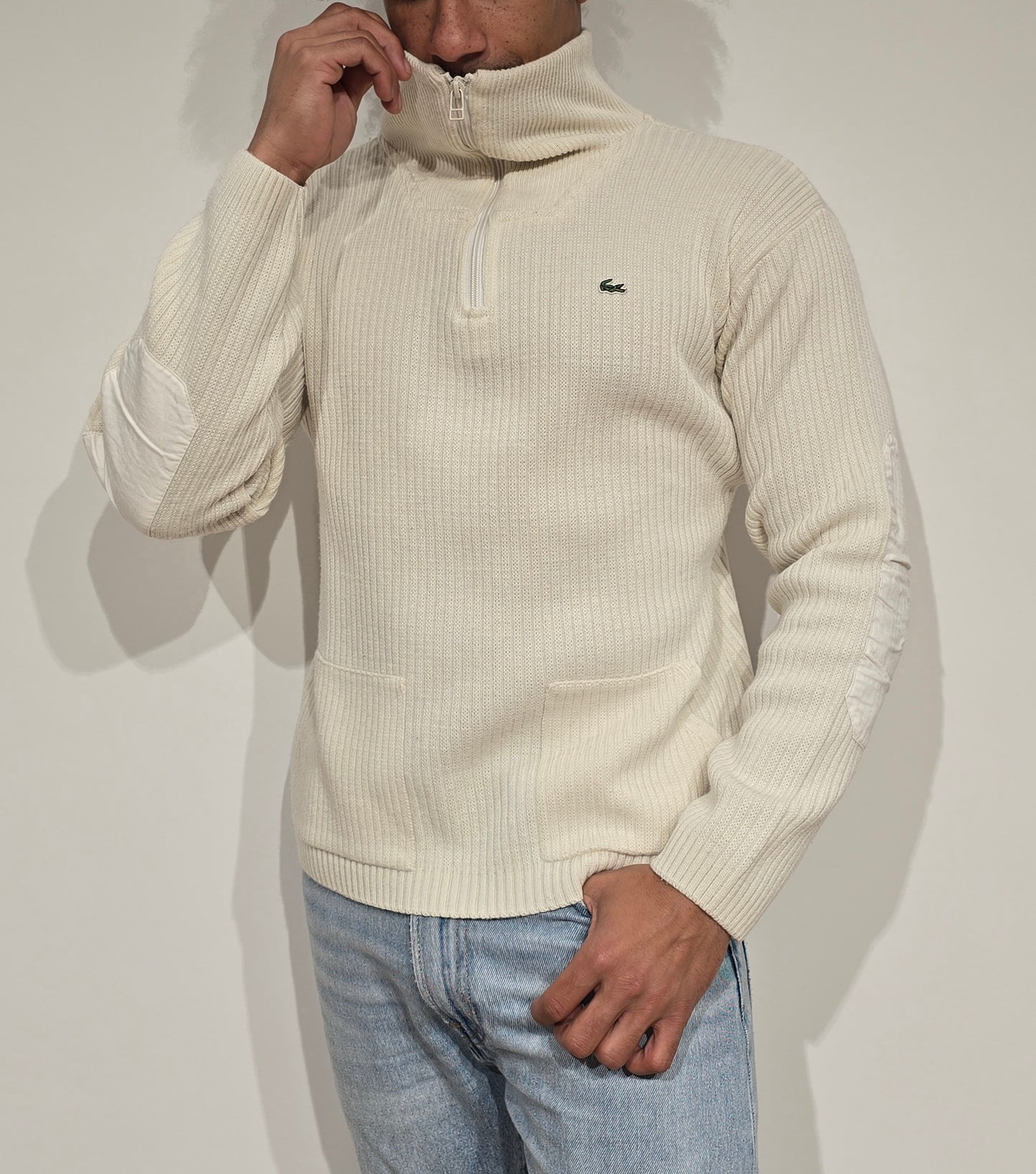 Pull camionneur blanc vintage des années 90' - S