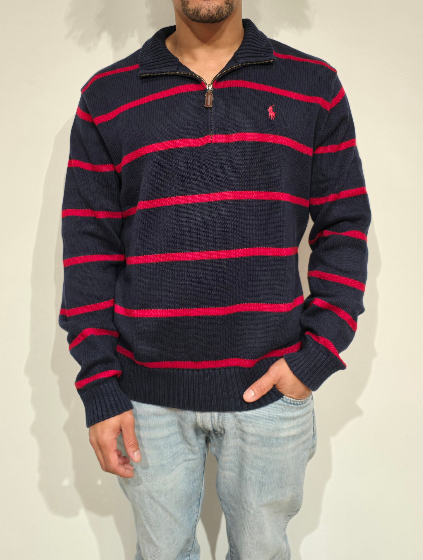 Pull camionneur à rayures - L