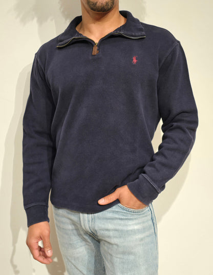 Pull camionneur en coton marine - M