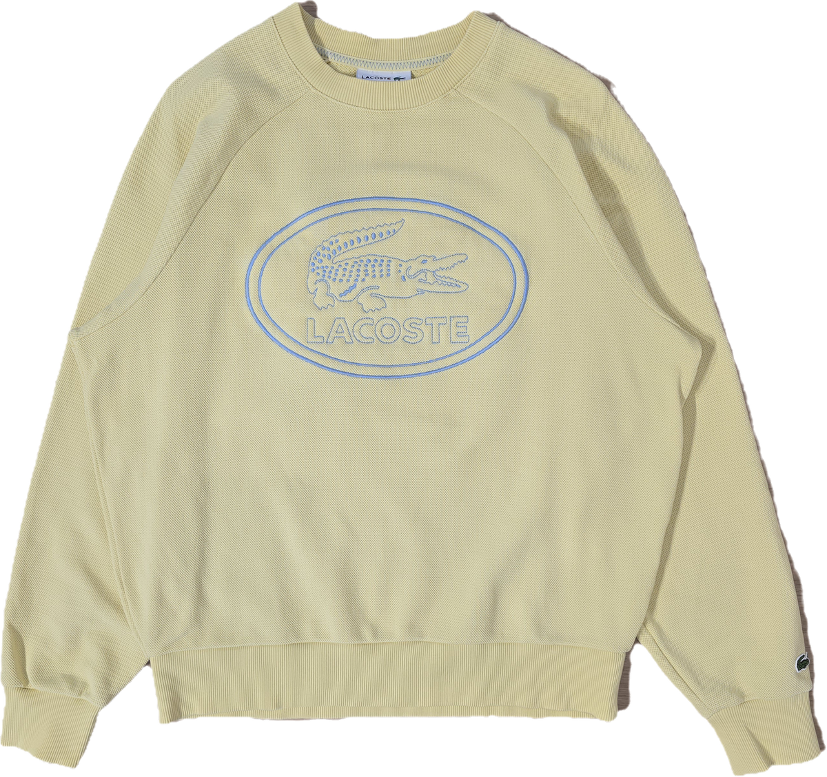 Sweat jaune poussin brodé - M