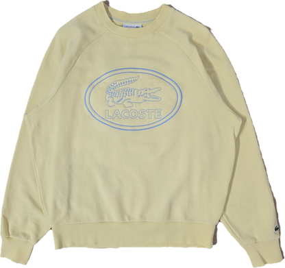 Sweat jaune poussin brodé - M