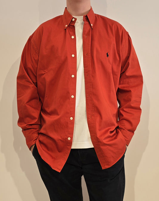 Chemise unie rouge - XL