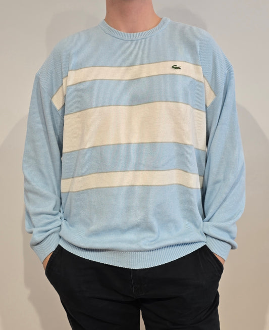 Pull en maille bleu ciel des années 90' - L