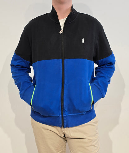 Veste mi-saison bleu et noir - XL