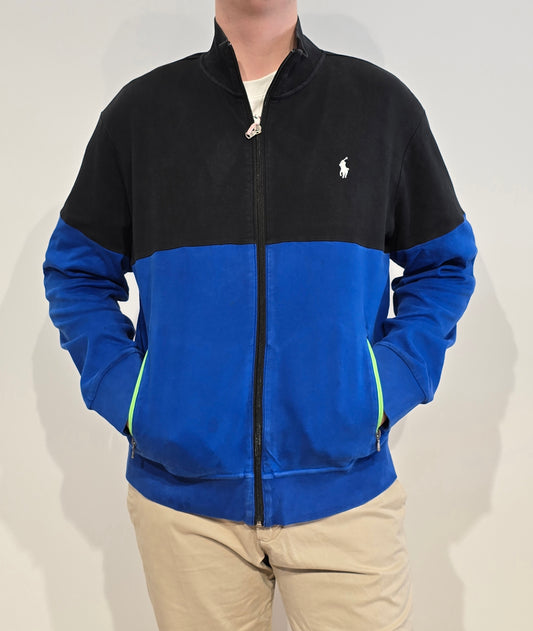 Veste mi-saison bleu et noir - XL