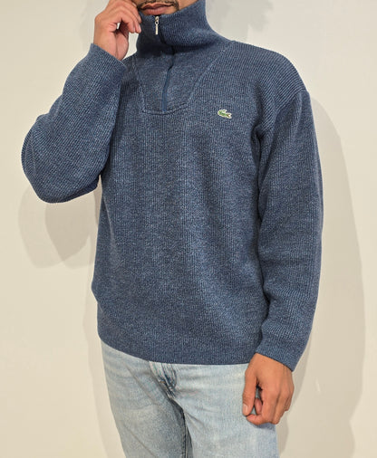 Pull camionneur en laine bleu des années 90'- M