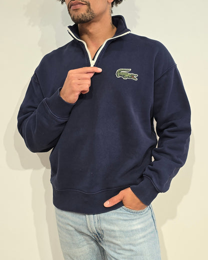 Pull camionneur bleu marine moderne - M