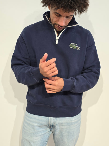 Pull camionneur bleu marine moderne - M