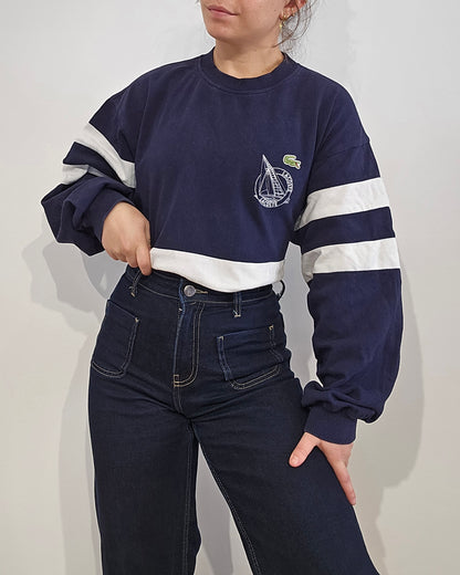 Sweat bleu marine des années 80' Fabriqué en France - M