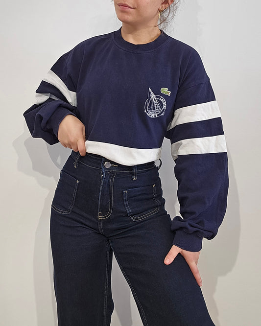 Sweat bleu marine des années 80' Fabriqué en France - M