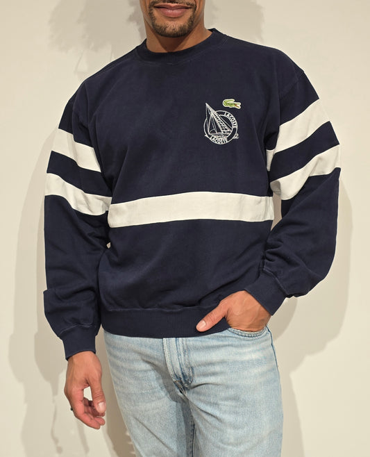 Sweat bleu marine des années 80' Fabriqué en France - S