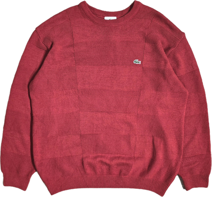 Pull col rond rouge des années 90' - L