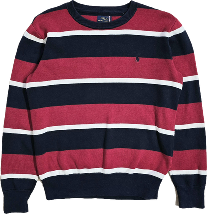 Sweat léger à rayures rouge - XS