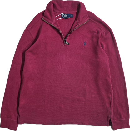 Pull camionneur en coton rouge - L
