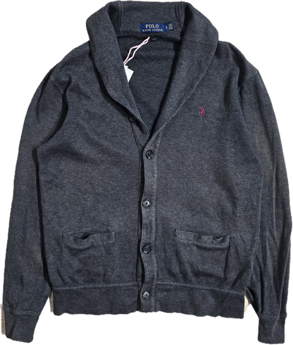 Cardigan en coton gris foncé - S/M