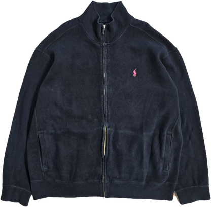 Veste en coton doux noir - XL
