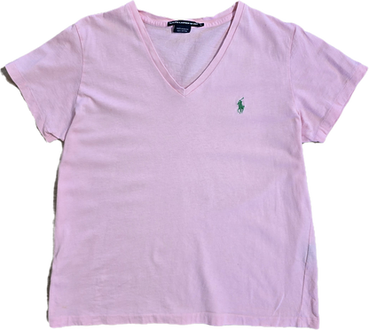Tee-shirt en coton rose clair - L