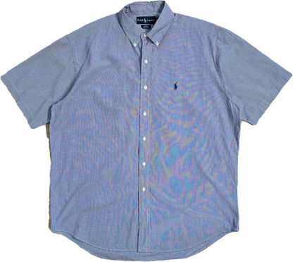 Chemise en coton à petit carreaux - L/XL