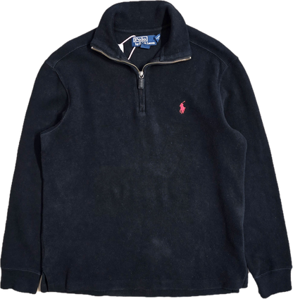 Pull camionneur en coton noir - S