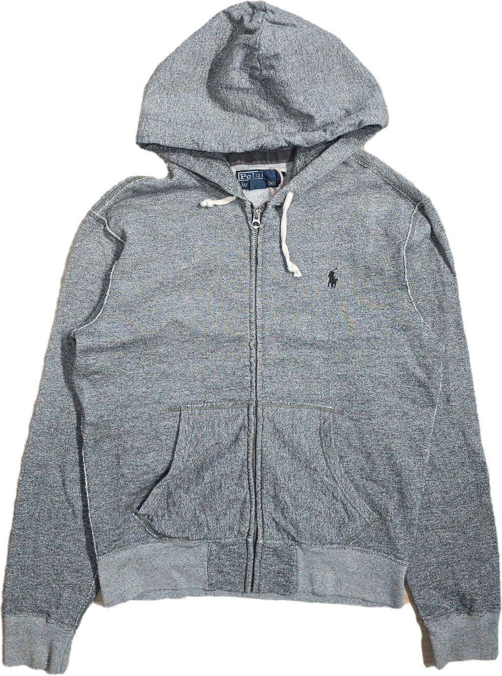 Sweat à capuche en coton gris  - S
