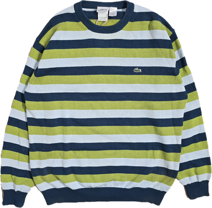 Pull col rond à rayures colorés - XL