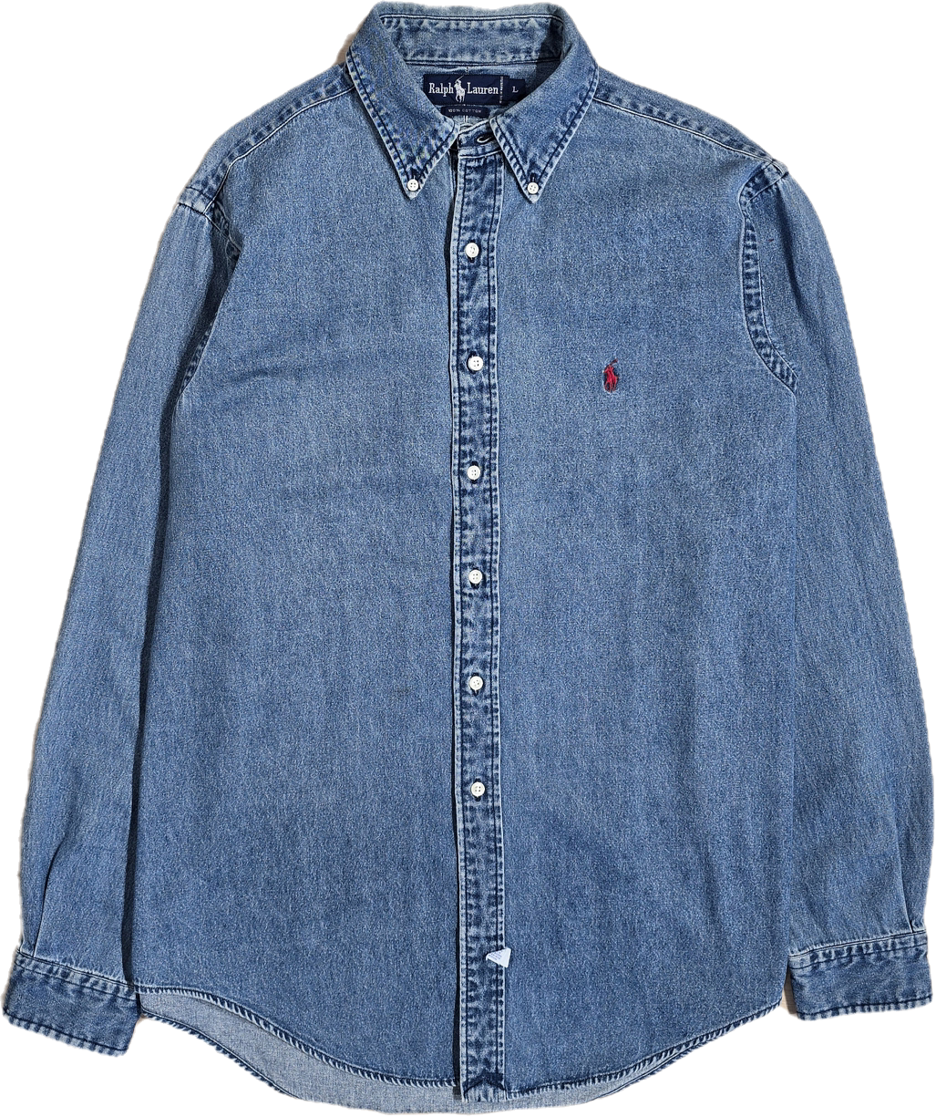 Chemise en coton effet jean - XL