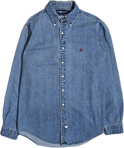 Chemise en coton effet jean - XL