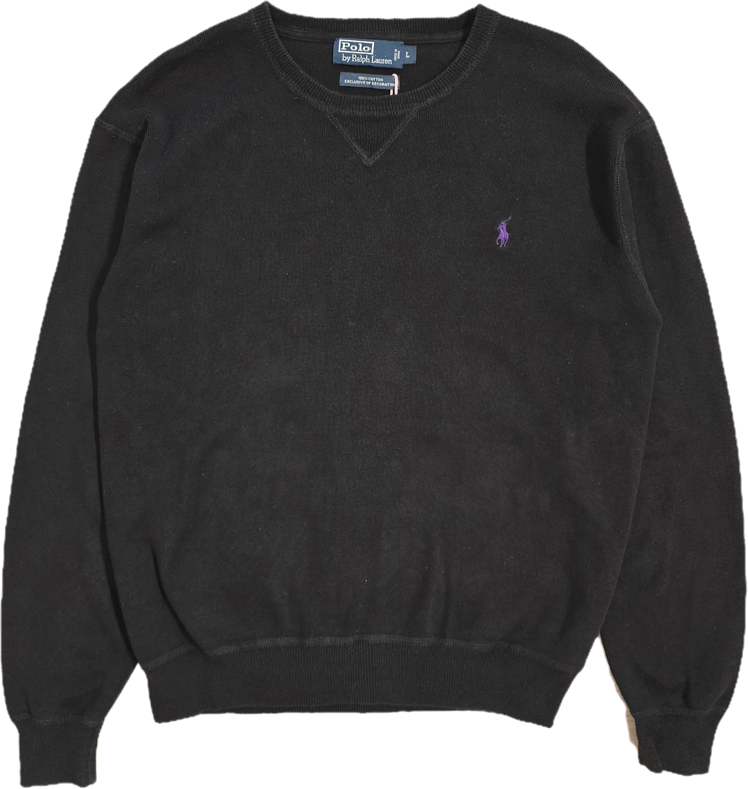 Sweat en coton noir - L