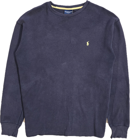 Pull léger en coton marine - L