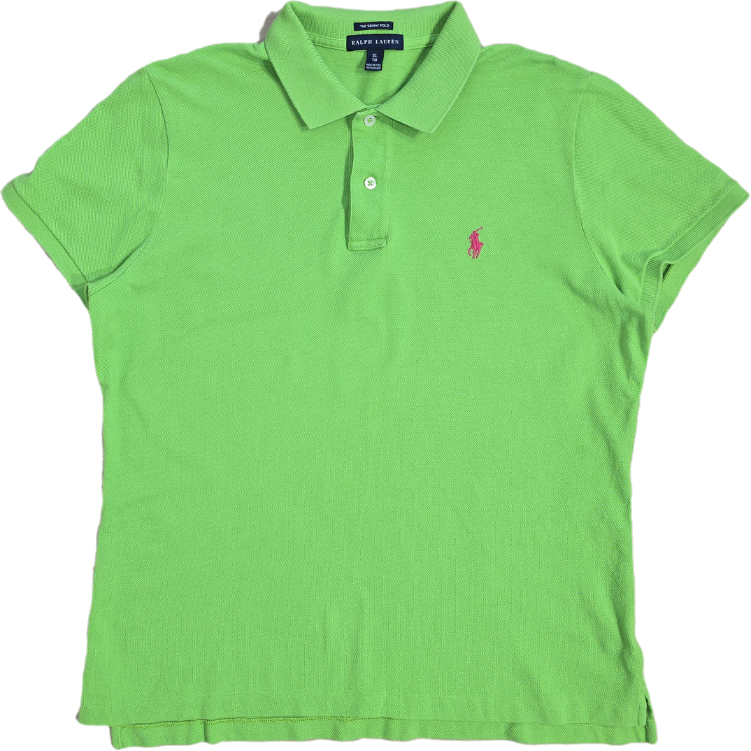 Polo Skinny fit en coton vert - M