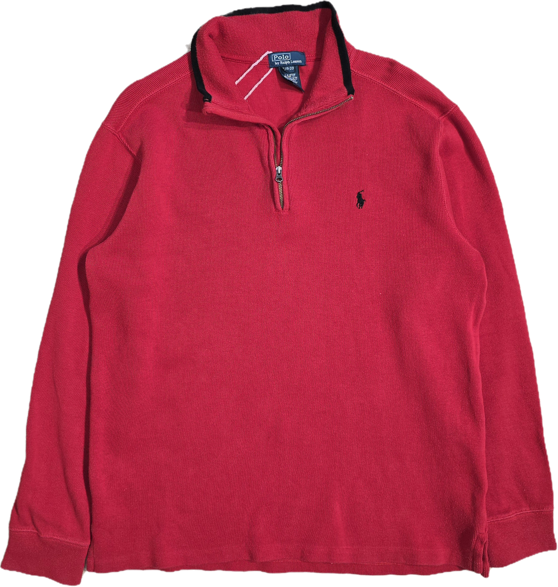Pull camionneur en coton rouge - M