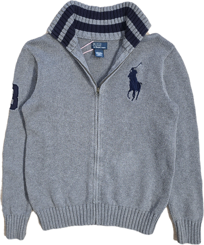 Veste en maille en coton gris  - XS/S