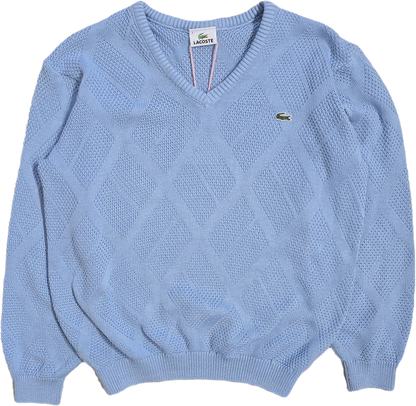 Pull col V bleu des années 90' - M