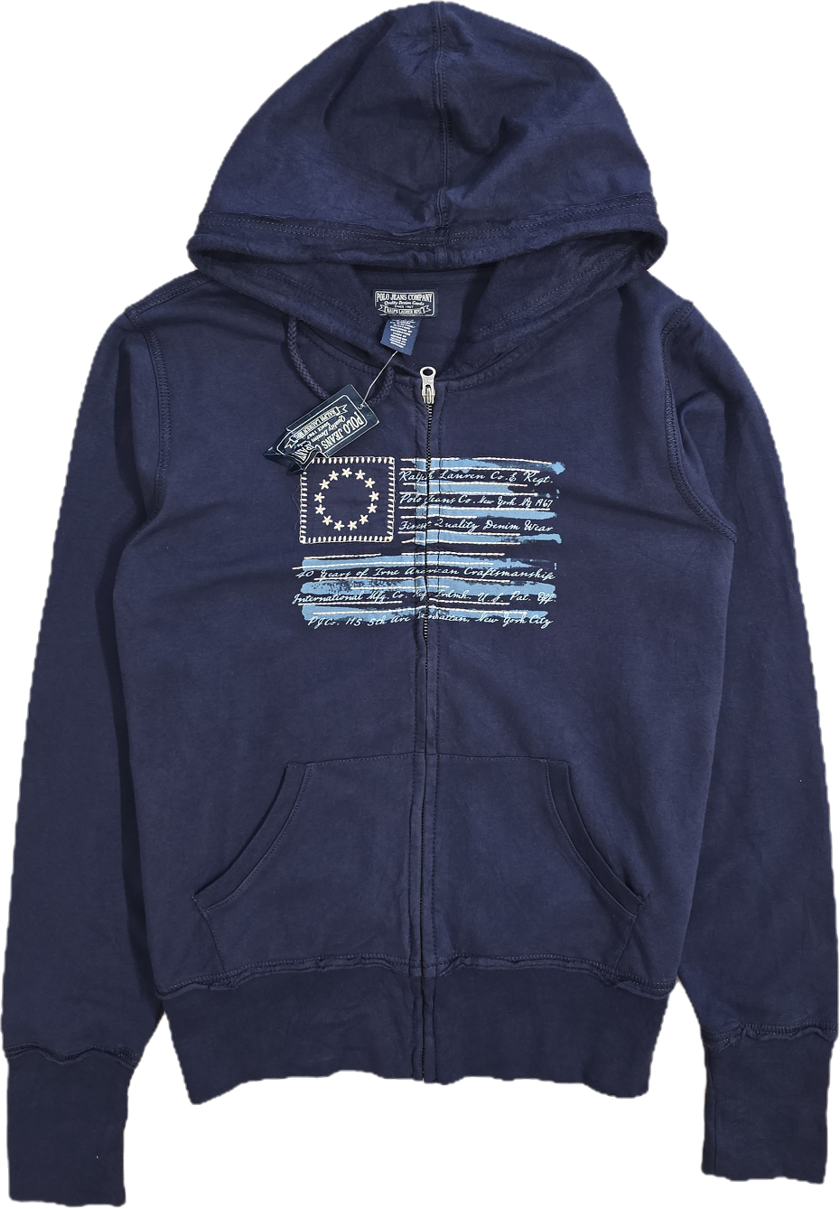 Veste à capuche bleu foncé - XL