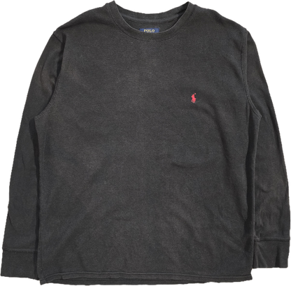 Pull léger en coton noir - XL
