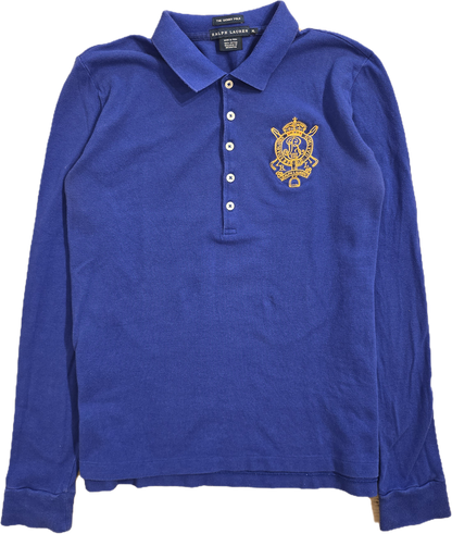 Polo en coton bleu électrique - M/L