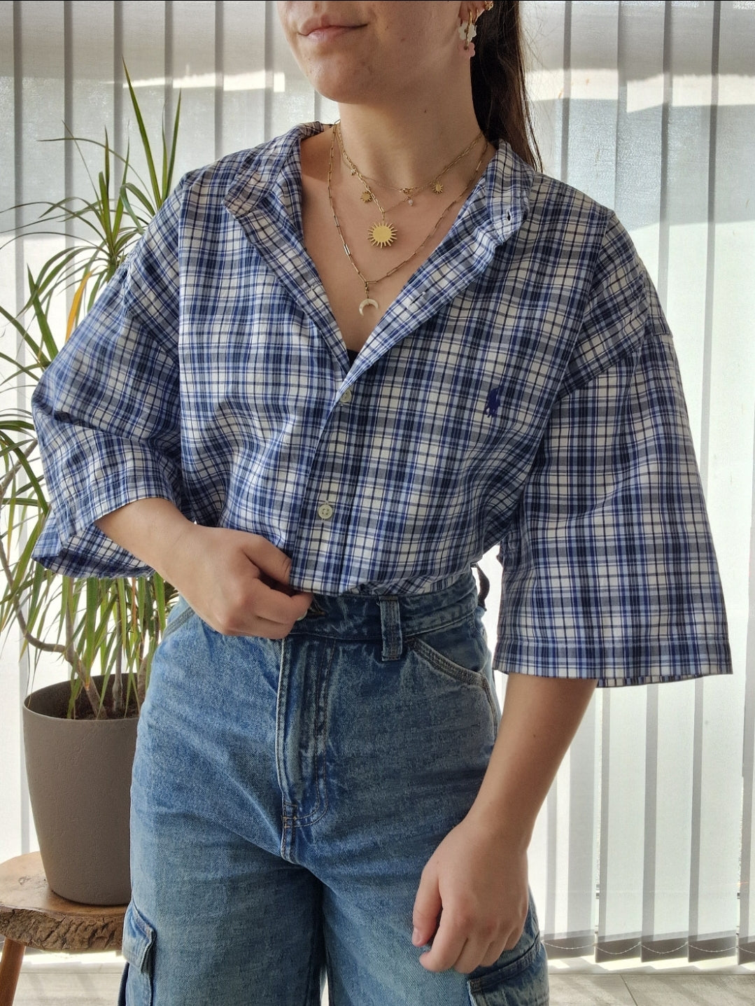 Chemise MIXTE à carreaux Ralph Lauren - XL/42