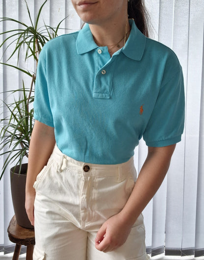 Polo MIXTE bleu ciel Ralph Lauren - M/38