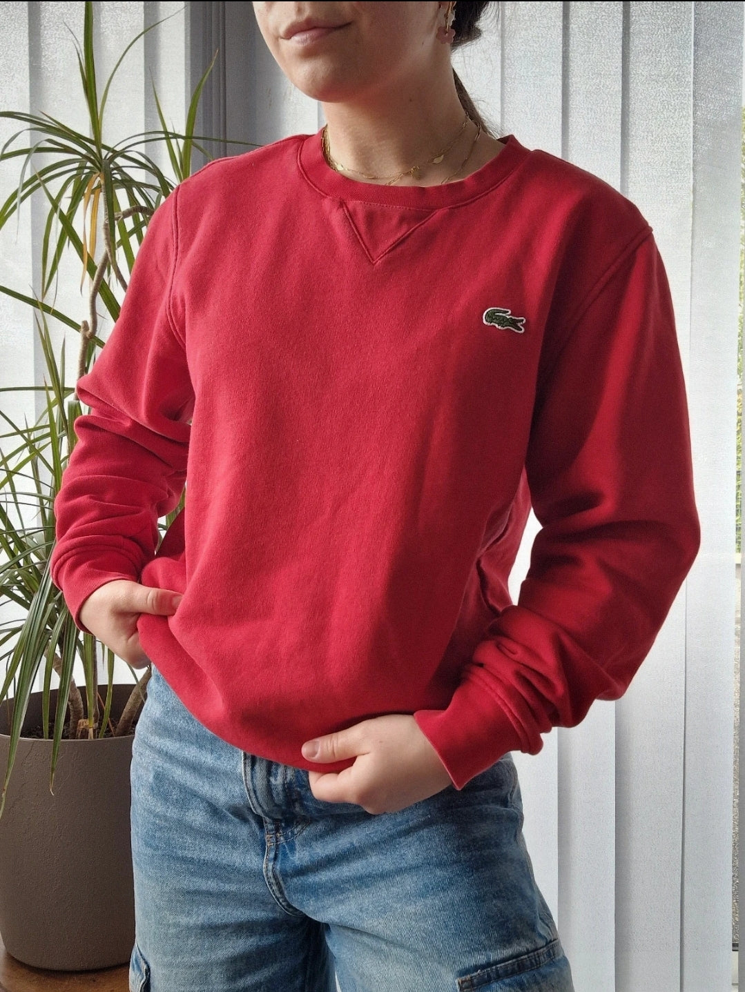 Sweat rouge simple - XS/34