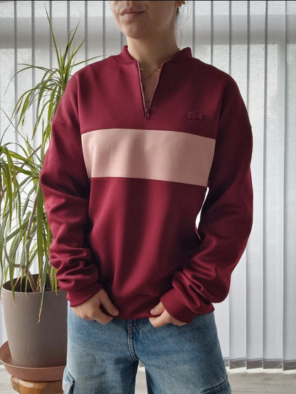 Pull camionneur satiné bordeaux collection moderne - M/L