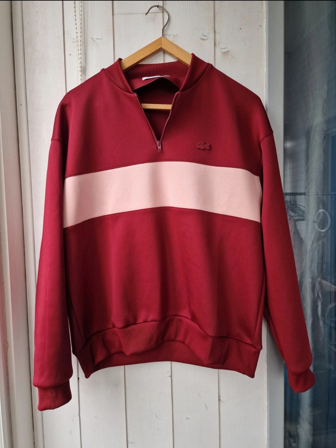 Pull camionneur satiné bordeaux collection moderne - M/L