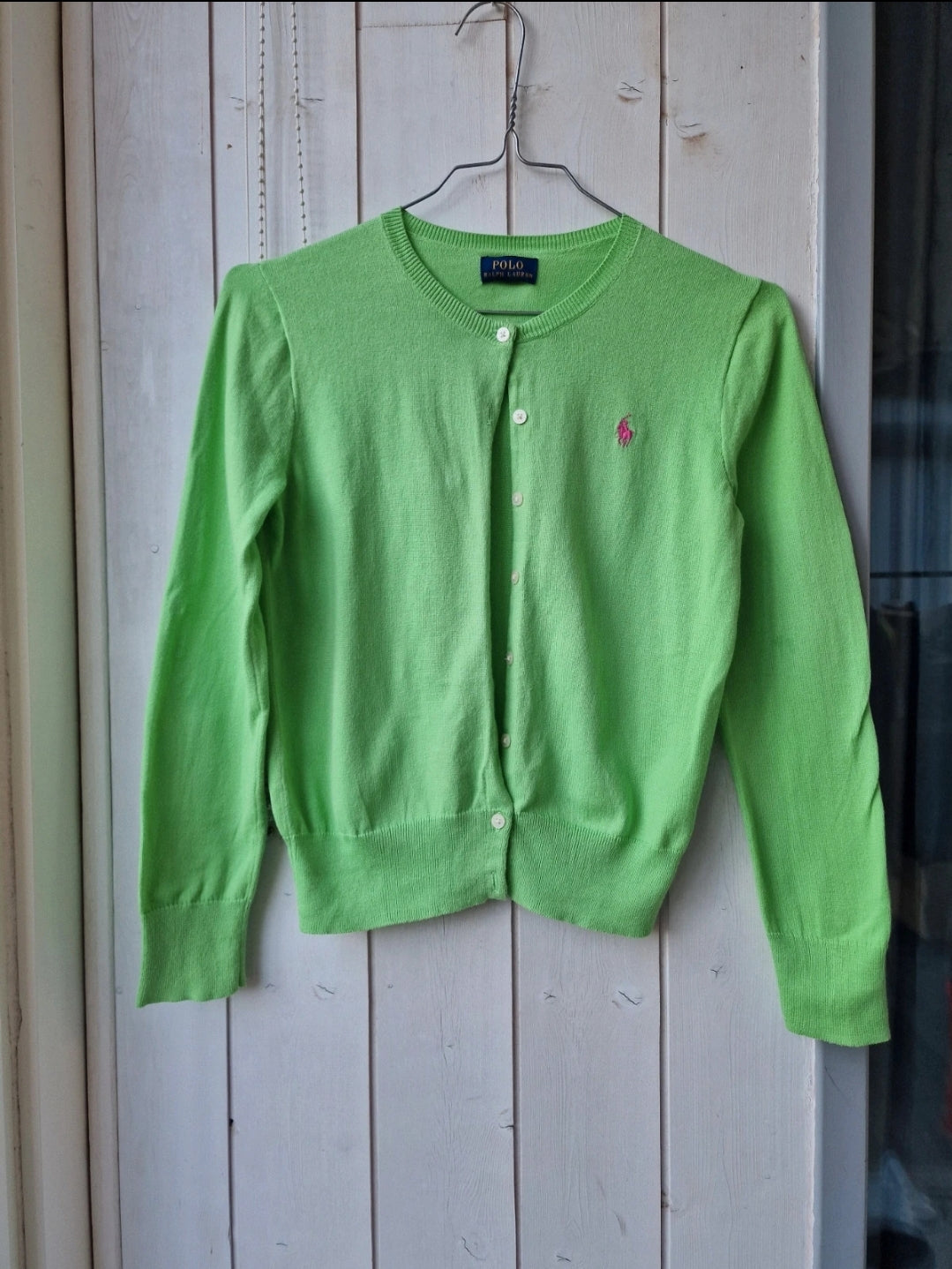 Cardigan en maille fine vert - XS/34