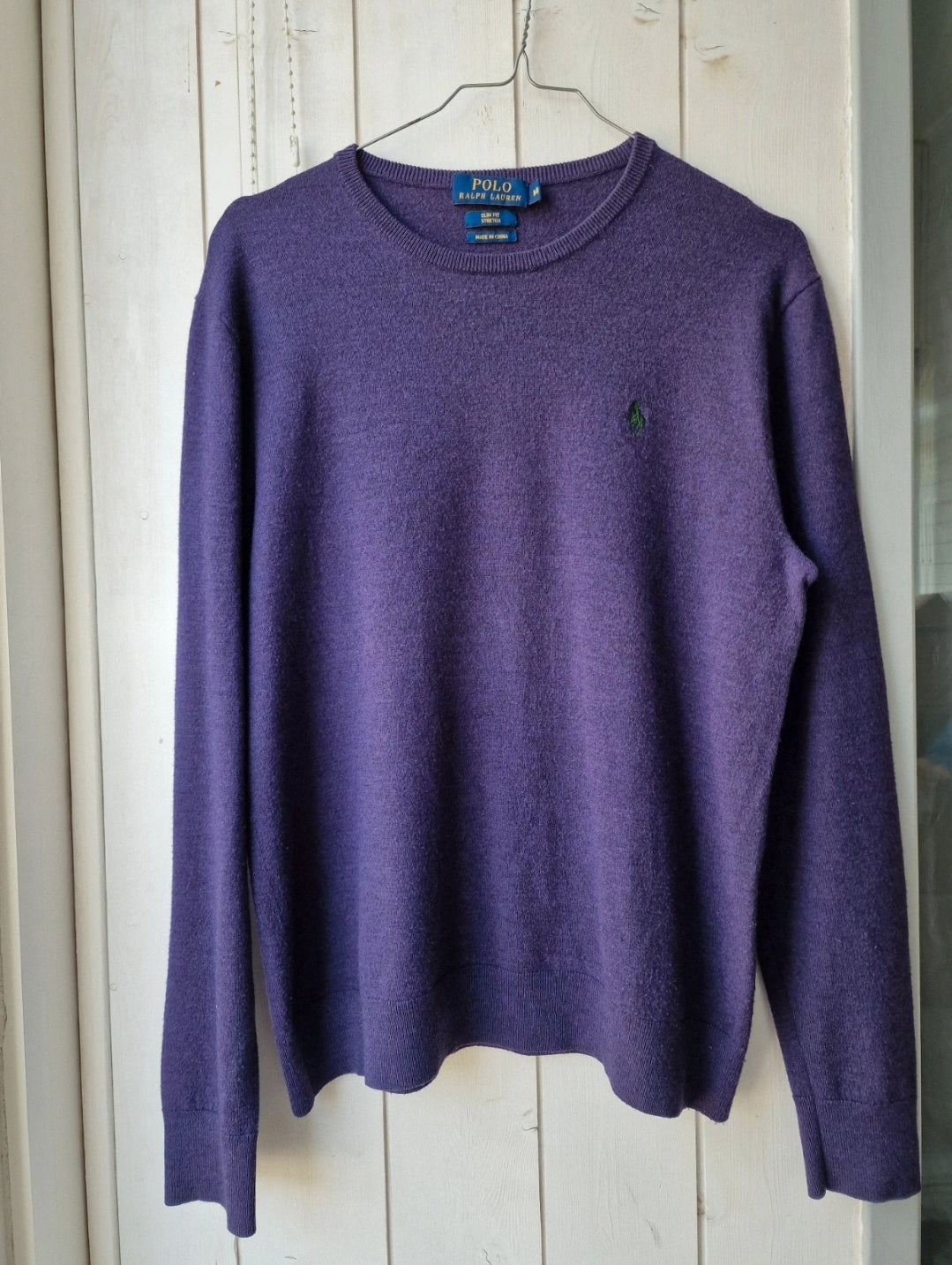 Pull simple en laine violet - M/38