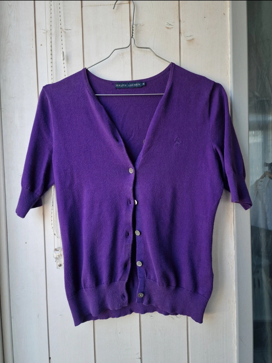 Cardigan manches courtes violet - S/36