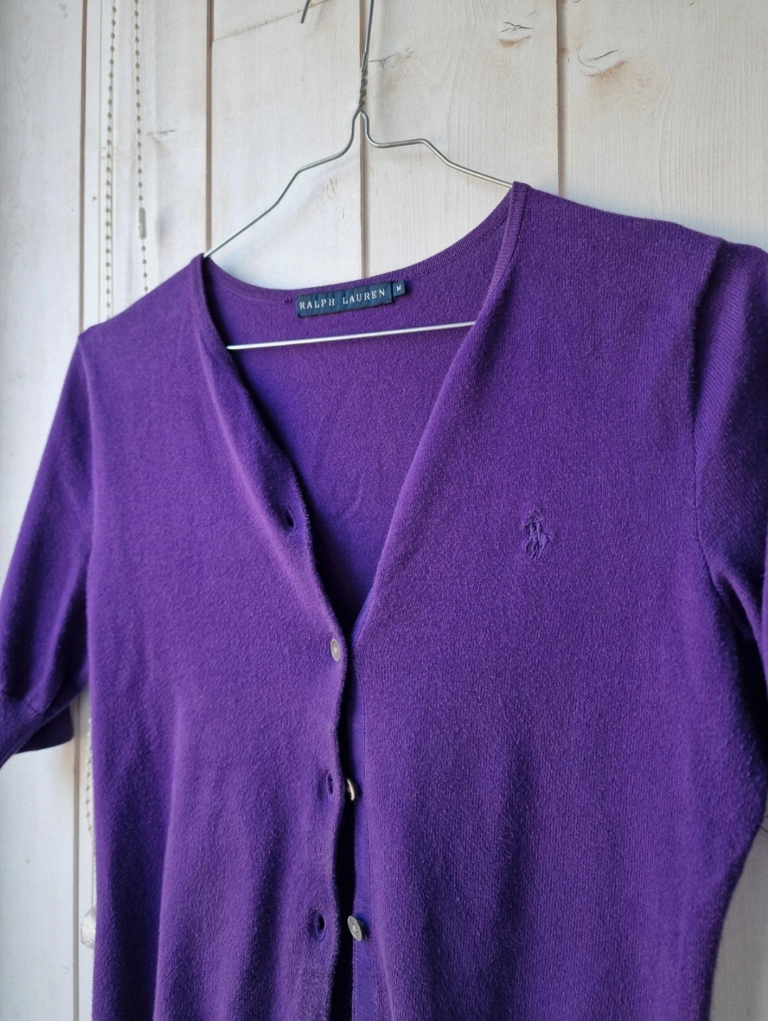 Cardigan manches courtes violet - S/36