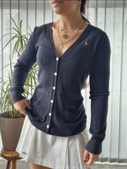 Cardigan bleu foncé - S/36